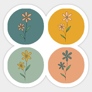 Flower circle Sticker